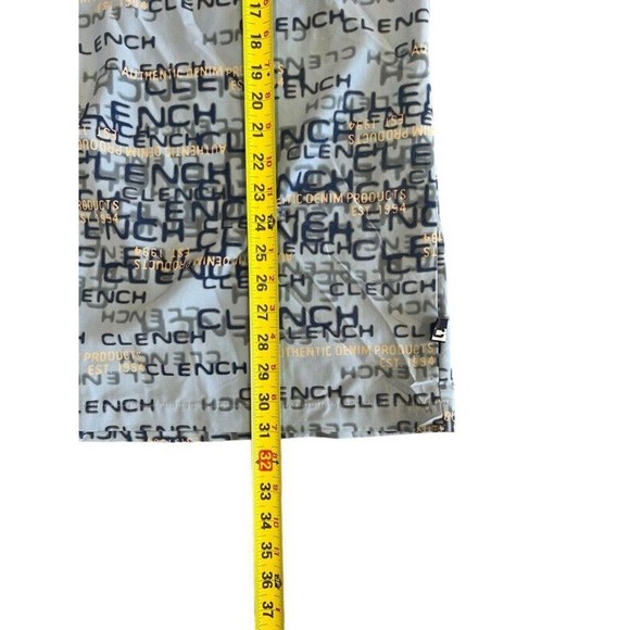 Clench Jeans Blue Clench All Over Print Button Up Shirt Mens Size XL - Picture 8 of 8